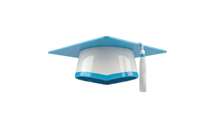Graduation Cap Isolated on White Background