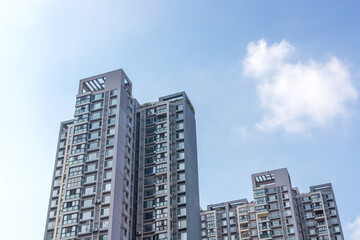 Obraz premium High-rise apartment buildings in Wuhou District, Chengdu, China