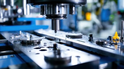 Medium shot of an automatic quick die change system in action showcasing seamless machine adjustments and efficient production flow in a modern manufacturing environment.
