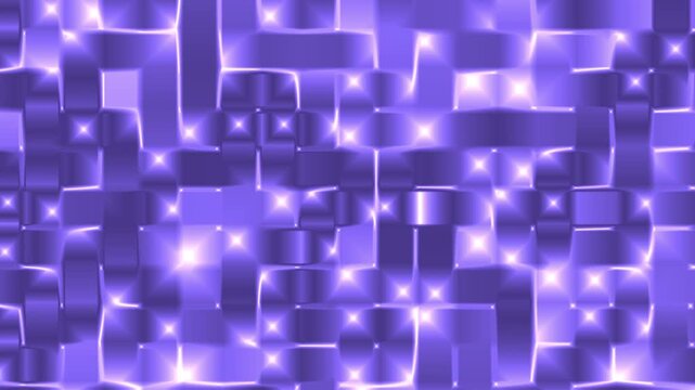 Abstract animated background featuring interwoven glowing light textures forming a woven pattern on a dark slate blue surface. Soft luminous bands intersect and shift gently.