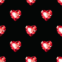 Diamonds. Seamless pattern. Vector illustration