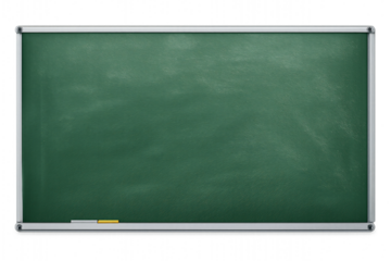 greenboard with chalk on a transparent background