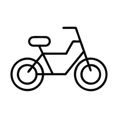 Fototapeta premium Electric Bike Icon: Cycling, Eco-friendly, and Urban Transport