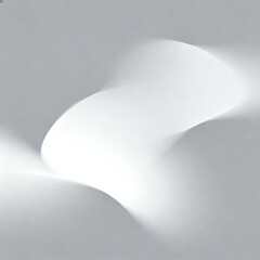 Abstract Light and Shadow Curved Shapes Composition