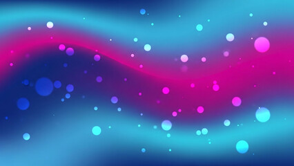 Fototapeta premium Abstract Gradient Background with Flowing Blue and Pink Bokeh Lights