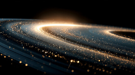 Obraz premium An Awe-Inspiring View Of Saturn Showcasing Its Magnificent Rings In Perfect Harmony, Highlighting Cosmic Beauty, Immense Scale, And The Stunning Natural Design That Makes This Planet A True Masterpiec