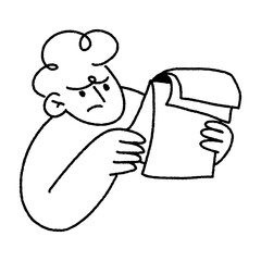 startup doodle illustration character
