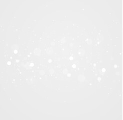 Magical light dust floats elegantly on transparent layer. Sparkling particles create enchanting holiday mood. Ideal overlay for Christmas or New Year designs.