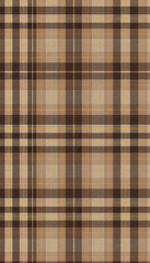 Luxury beige plaid pattern with gold accents. High-end fashion fabric texture.