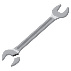 broken wrench silver color, Manual tool broken.