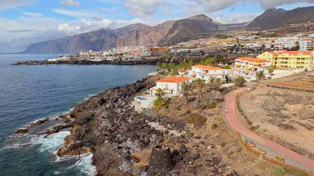 Tenerife Coast Drone Aerial 4K Footage