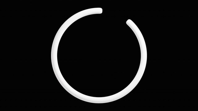 3D Rotating Line Loading Animation | Alpha Loop