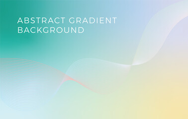 Abstract gradient background featuring smooth flowing lines and soft pastel colors. Elegant modern design ideal for web design, business presentations, covers, and creative layouts.