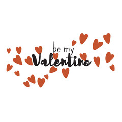 seamless pattern of abstract hearts