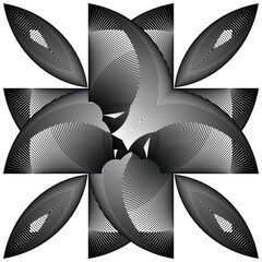 op art modern background, creative dynamic pattern, vector composition