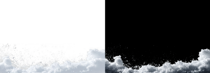 Cold snowy landscape abstract scene