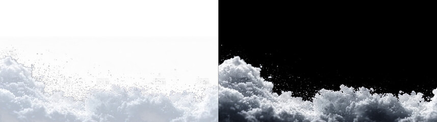 Cold snowy landscape abstract scene © Simon