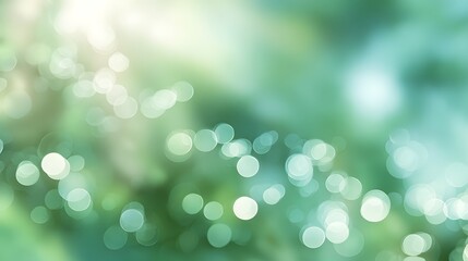 Obraz premium Soft Focus Green Bokeh Lights Background with Natural Glow.
