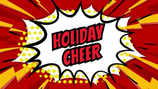 Holiday Cheer animation text video for business background  .mp4