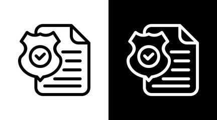 Policy Paper Icon For Design Elements