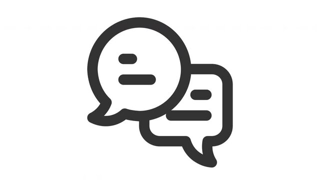 Animated chat icon