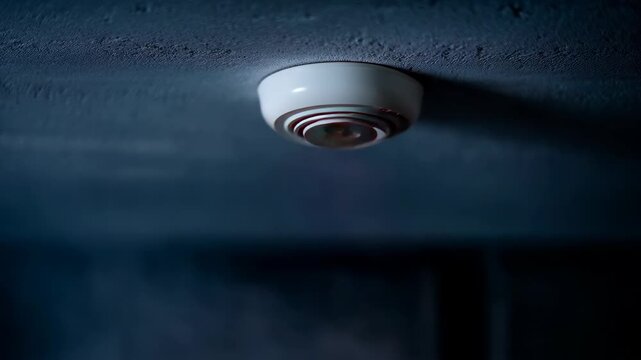 Smoke Detector on Ceiling, Ensuring Safety in Modern Homes and Offices, Fire Prevention Equipment