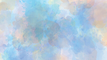 Abstract colorful painting illustration watercolor background on white paper texture. Paint hand drawn illustration, Aquarelle paint paper textured canvas for vintage text design, retro greeting card, © Wahid photos