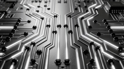 Closeup of a circuit board