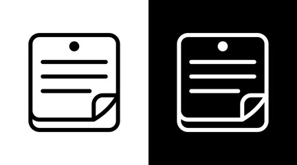 Sticky Note Icon For Design Elements