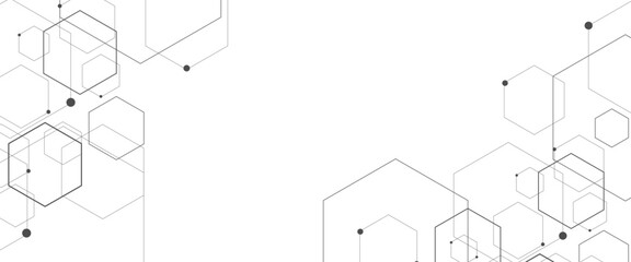 Obraz premium Vector hexagons pattern. geometric abstract background with technology or science design png..