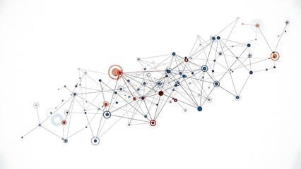 Complex network structure with interconnected nodes