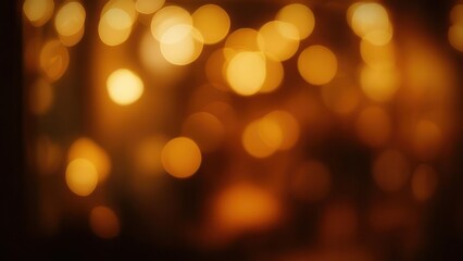 Soft, golden, blurred lights create a warm, inviting, and atmospheric background