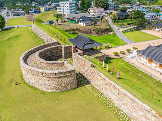 충남 당진시 면천읍성과 마을의 풍경