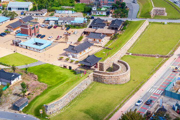 충남 당진시 면천읍성과 마을의 풍경