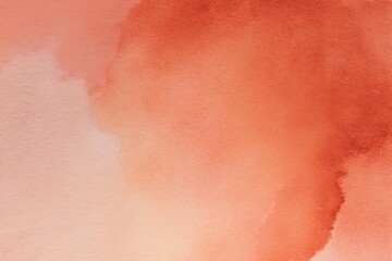 Fototapeta premium Soft hues of coral-orange blend together in this tranquil watercolor wash. The warm tones create a calming atmosphere, perfect for artistic inspiration or serene decoration