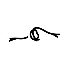 Minimalist icon vector illustration of bean sprout in doodle artline style. High resolution with transparent background perfect for symbol, logo, design element, sticker,  or poster