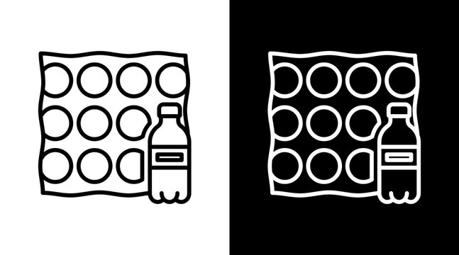 Eco Brick Icon For Design Elements