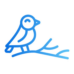 Robin bird Line Gradient Icon