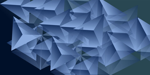 Abstract background of crystal triangles