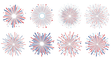 Exploding Fireworks Burst for Celebration, Holiday, Event, Marketing, Web Design, Festive Background, Joyful, Dynamic