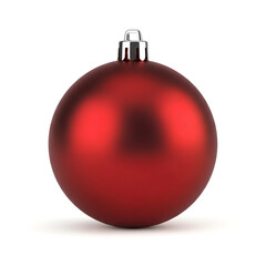 Red Christmas Bauble Ornament &ndash; Holiday Decoration