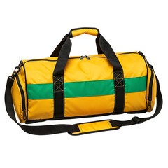 Sports duffel bag isolated on transparent background