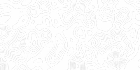 White wave paper curved reliefs abstract background, Abstract topographic contours map background. Black and white lines seamless Topographic map patterns, topography line map.