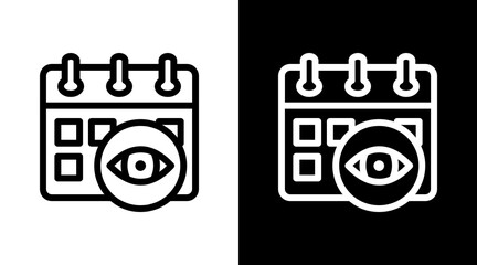 Calendar View Icon For Design Elements