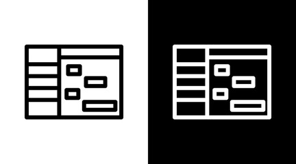 Gantt Chart Icon For Design Elements