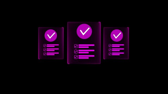 Online survey and checklist assessment, Digital questionnaire, Businessman use tablet to complete a digital form, making evaluation and selecting correct answers marked with check marks.