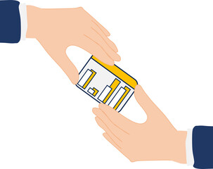 データを分析するイラスト