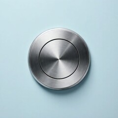 close up of a metal button