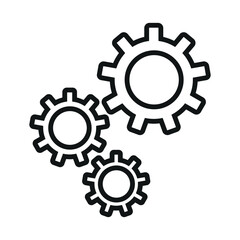 Gear icon vector design template