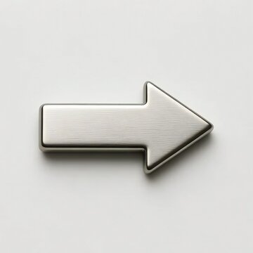 3d silver arrow